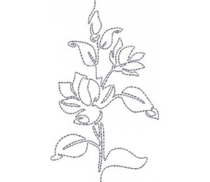Stickdatei - Garden Flowers Lineart 4